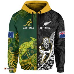 custom personalised australia rugby mix aotearoa rugby hoodie wallabies all black special version