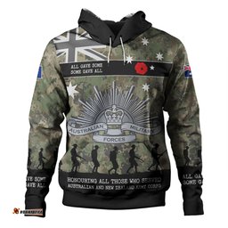 australia anzac day hoodie - australia and new zealand warriors all gave some some gave all hoodie