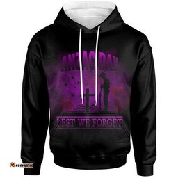 australia anzac hoodie lest we forget 2d style pink