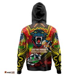 penrith panthers premierships remembrance day custom hoodie - go penrith panthers lest we forget poppy hoodie