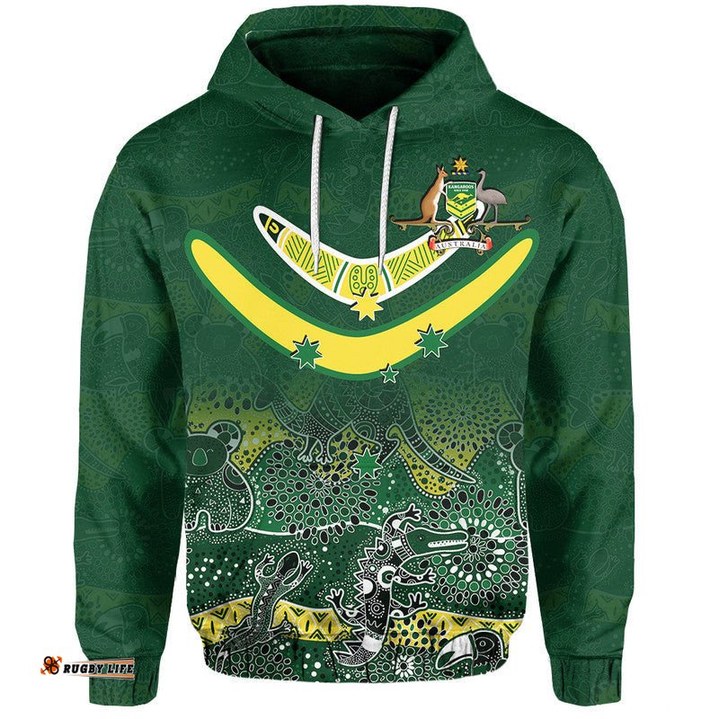 custom personalised and number australia aboriginal hoodie rugby world cup