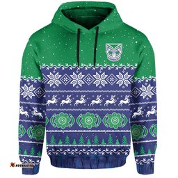 custom personalised warriors rugby hoodie new zealand indigenous merry christmas