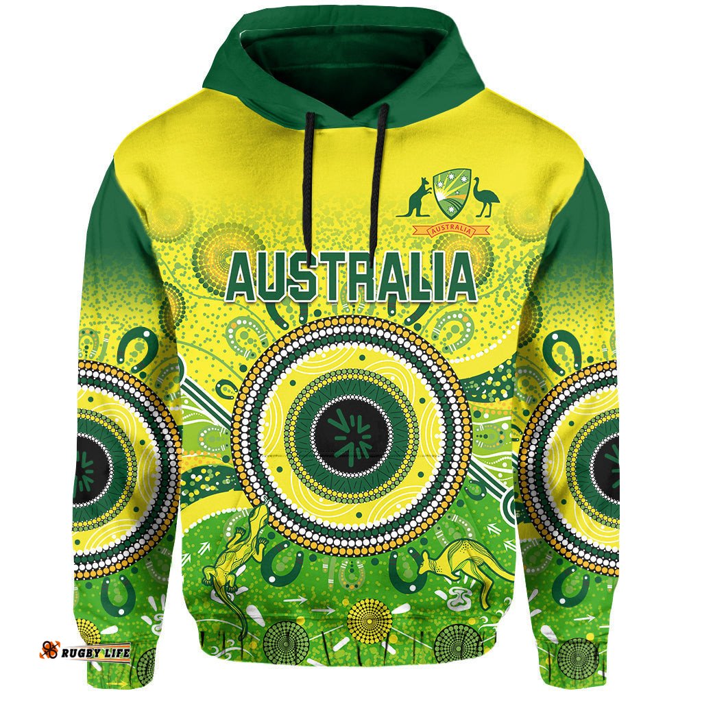 australia cricket hoodie aboriginal national color champion
