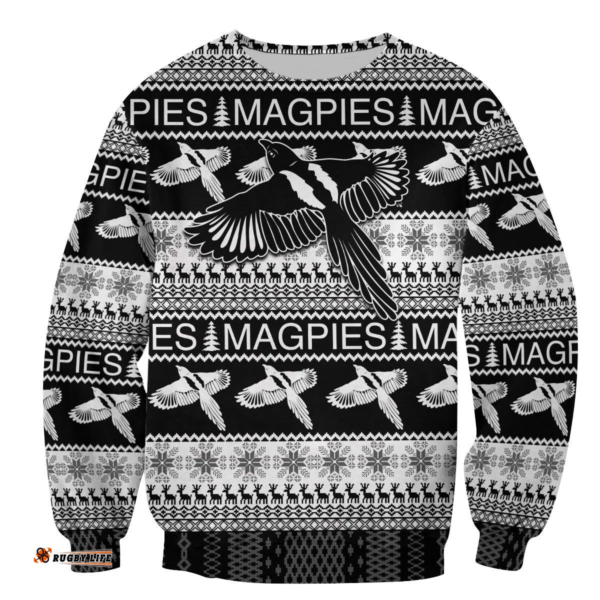 australian football league christmas magpies sweatshirt