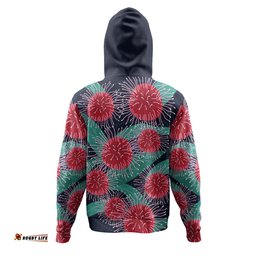 australia aboriginal hoodie - australian hakea flower artwork hoodie