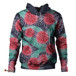 australia aboriginal hoodie - australian hakea flower artwork hoodie