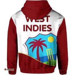west indies windies cricket zip up and pullover hoodie