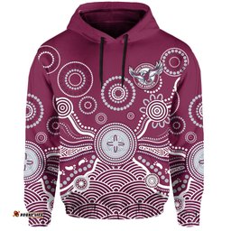sea eagles hoodie manly warringah 1946 indigenous painting