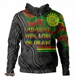 penrith panthers custom hoodie - win, lose or draw hoodie