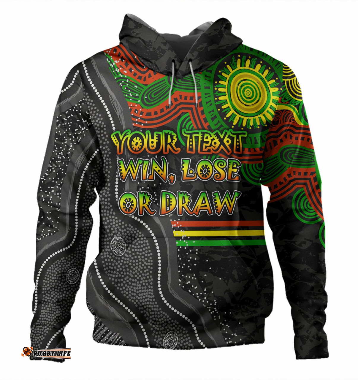 penrith panthers custom hoodie - win, lose or draw hoodie