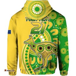 custom personalised australia kangaroo soccer world cup zip up and pullover hoodie socceroos aboriginal