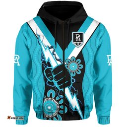 port adelaide football hoodie power thunder hand mix aboriginal dynamic