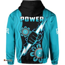 port adelaide football hoodie power thunder hand mix aboriginal dynamic