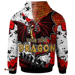 st george rugby hoodie custom st george remembrance day quotes and poppies hoodie
