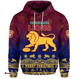 custom personalised and number brisbane unique lions winter season zip up and pullover hoodie lions merry christmas