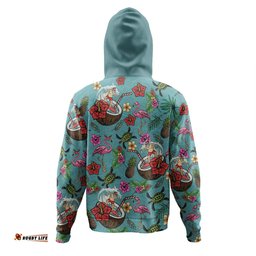 australia christmas surfing hoodie - funny santa surfing colorful seamless pattern hoodie