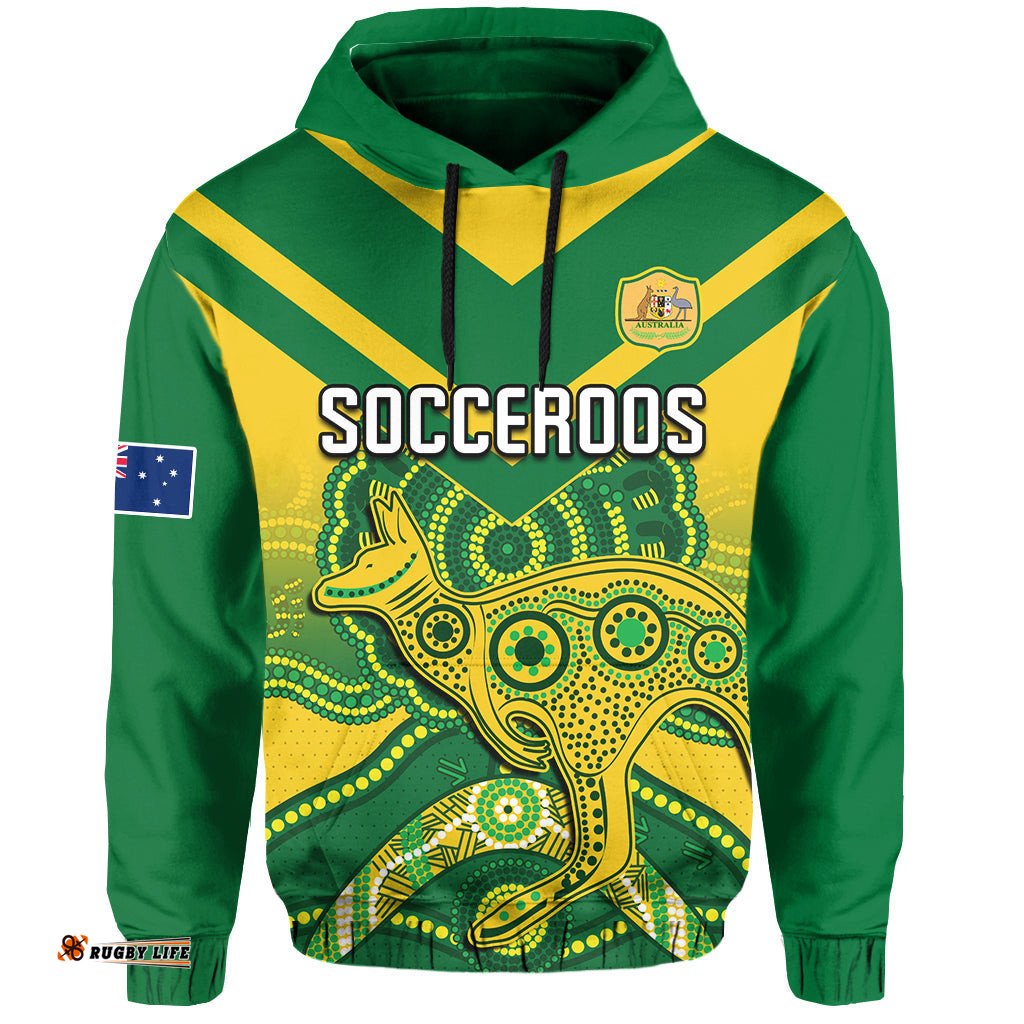 australia soccer hoodie champions aboriginal kangaroos world cup football socceroos