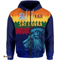 sri lanka the lions cricket mens t20 world cup zip up and pullover hoodie