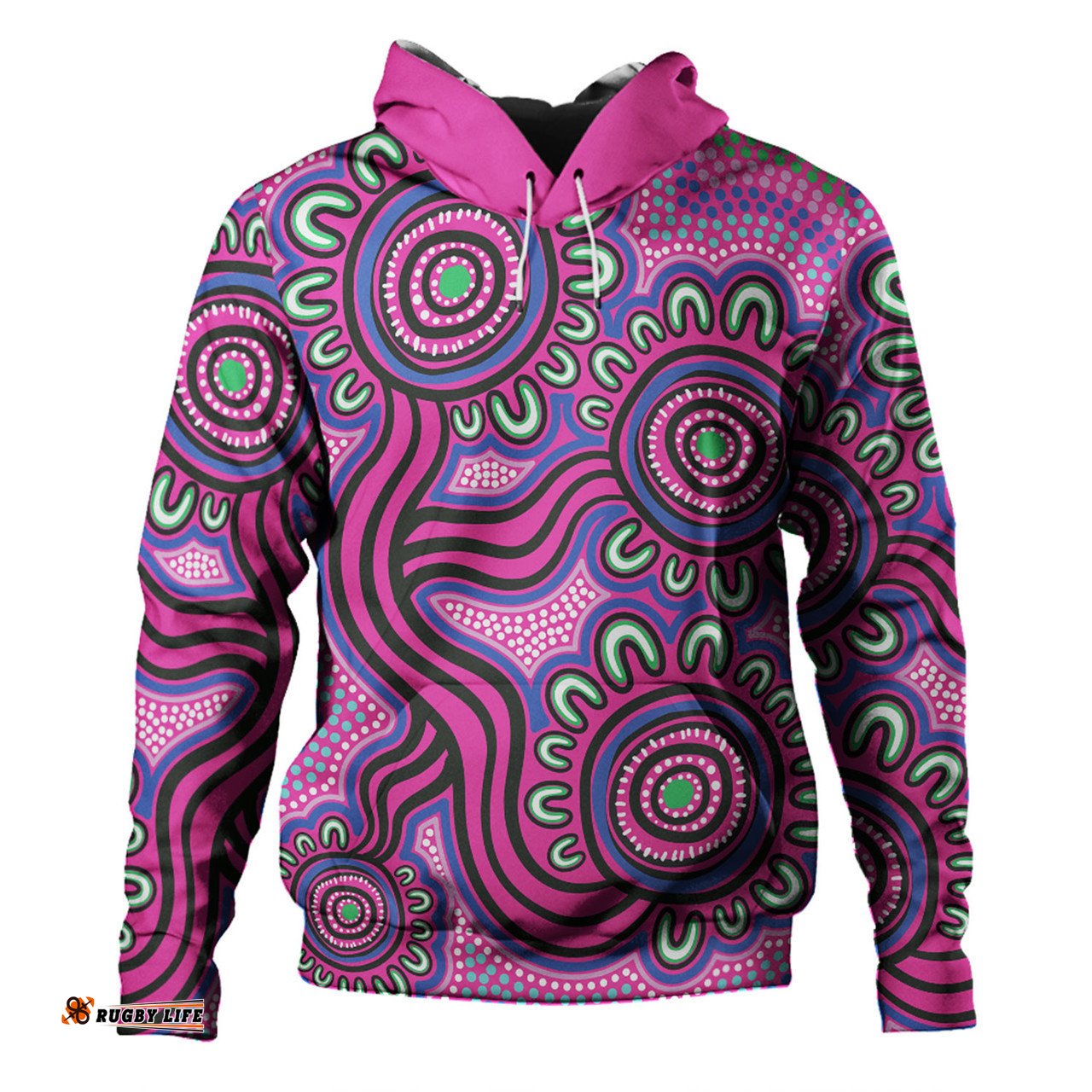 australia aboriginal hoodie - dot patterns from indigenous australian culture hoodie