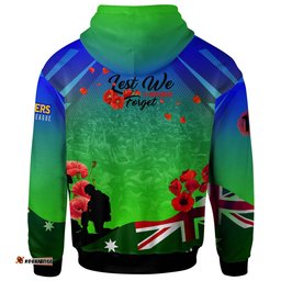 raiders rugby hoodie custom raiders remembrance day lest we forget poppies hoodie
