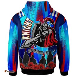 knights rugby hoodie custom knights remembrance day and poppies hoodie