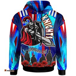 knights rugby hoodie custom knights remembrance day and poppies hoodie