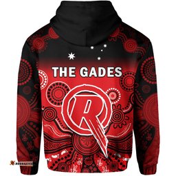 renegades cricket hoodie melbourne gradient aboriginal art