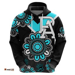 afl port adelaide power 1870 aboriginal hoodie