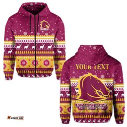 custom personalised broncos aboriginal hoodie christmas brisbane