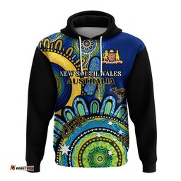 new south wales state hoodie nsw australian indigenous art