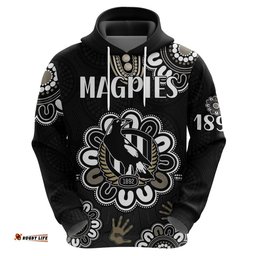 custom personalised afl collingwood magpies football magpies 1892 hoodie