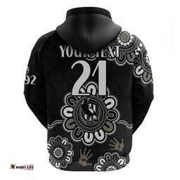 custom personalised afl collingwood magpies football magpies 1892 hoodie