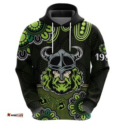 nrl canberra raiders rugby 1981 aboriginal hoodie