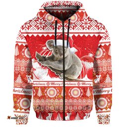 australia hoodie koala aboriginal painting merry christmas