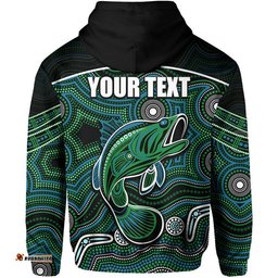 custom personalised fishing aboriginal hoodie no3