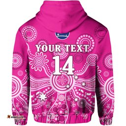 custom text and number sydney sixers hoodie cricket indigenous australian art ver02