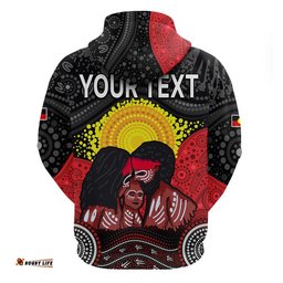 custom personalised australia indigenous aboriginal family zip up and pullover hoodie