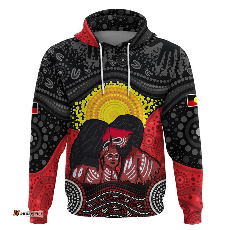 custom personalised australia indigenous aboriginal family zip up and pullover hoodie