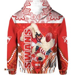 sydney swans aboriginal style zip up and pullover hoodie