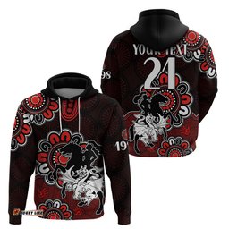 custom personalised nrl st george illawarra dragons rugby saints 1998 aboriginal hoodie