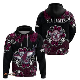 nrl manly warringah sea eagles rugby 1946 aboriginal hoodie