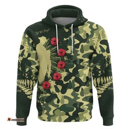 aotearoa anzac camouflage zip up and pullover hoodie