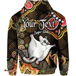 custom personalised australian astrology zip up and pullover hoodie gemini sugar glider zodiac aboriginal vibes gold