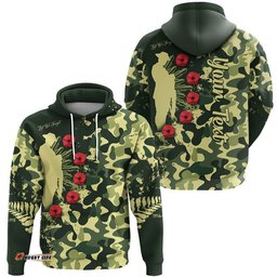 custom personalised aotearoa anzac camouflage zip up and pullover hoodie