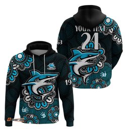 custom personalised nrl cronulla sutherland sharks rugby sharkies 1963 aboriginal hoodie
