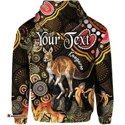 custom personalised australian astrology zip up and pullover hoodie aries kangaroo zodiac aboriginal vibes gold