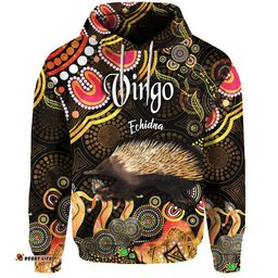 australian astrology zip up and pullover hoodie virgo echidna zodiac aboriginal vibes gold