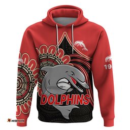 nrl redcliffe dolphins hoodie
