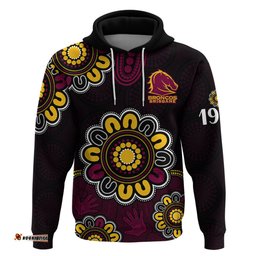 custom personalised nrl brisbane broncos rugby 1987 aboriginal hoodie