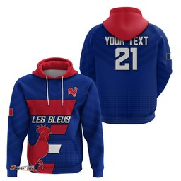 custom personalised france rugby 7s come on les bleus hoodie